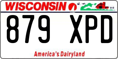WI license plate 879XPD