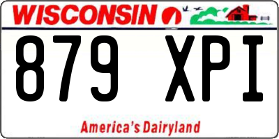 WI license plate 879XPI