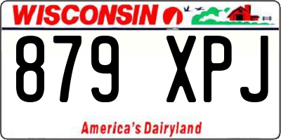 WI license plate 879XPJ