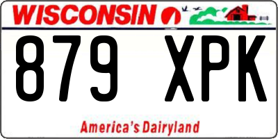 WI license plate 879XPK