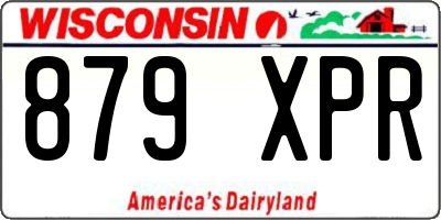 WI license plate 879XPR