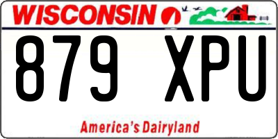 WI license plate 879XPU