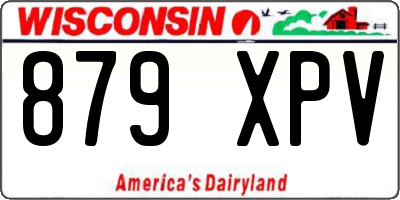 WI license plate 879XPV