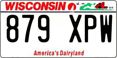 WI license plate 879XPW