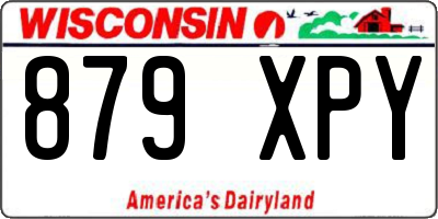 WI license plate 879XPY