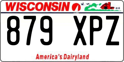 WI license plate 879XPZ