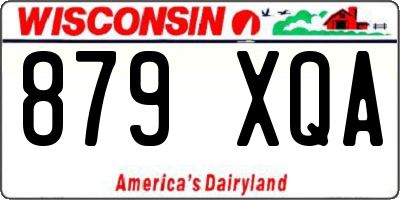 WI license plate 879XQA