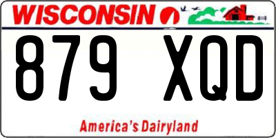 WI license plate 879XQD