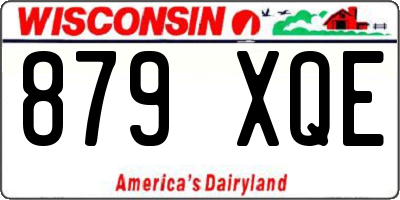WI license plate 879XQE