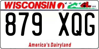 WI license plate 879XQG