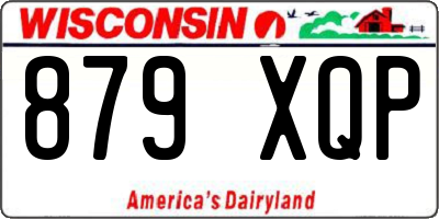 WI license plate 879XQP