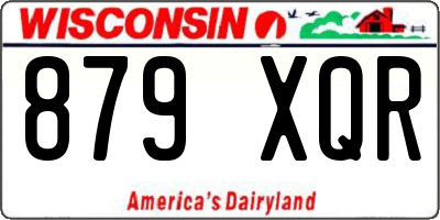 WI license plate 879XQR