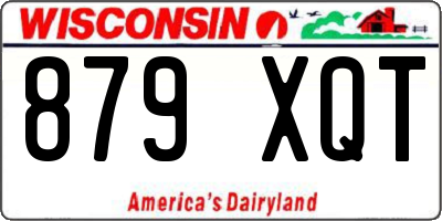 WI license plate 879XQT