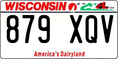 WI license plate 879XQV