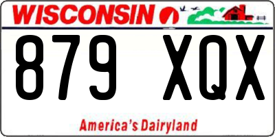 WI license plate 879XQX