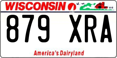 WI license plate 879XRA