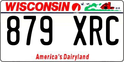 WI license plate 879XRC