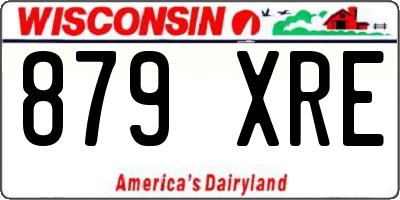 WI license plate 879XRE