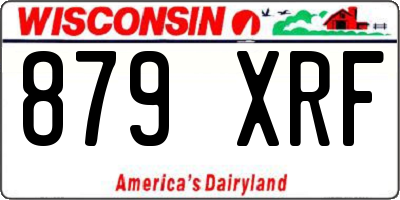 WI license plate 879XRF