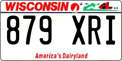 WI license plate 879XRI