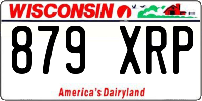 WI license plate 879XRP