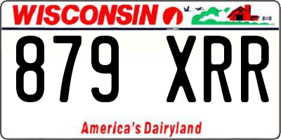 WI license plate 879XRR