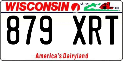 WI license plate 879XRT