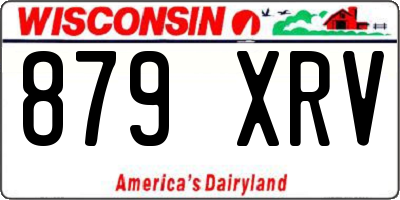 WI license plate 879XRV