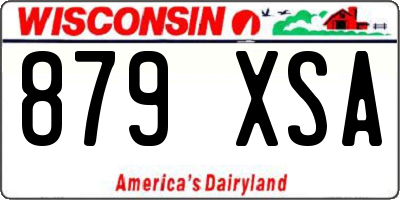 WI license plate 879XSA