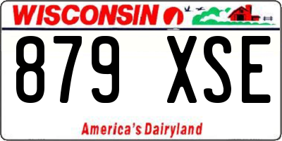 WI license plate 879XSE