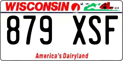 WI license plate 879XSF