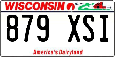 WI license plate 879XSI