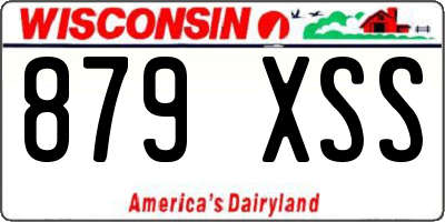 WI license plate 879XSS