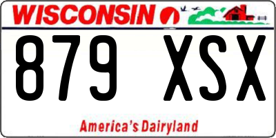 WI license plate 879XSX