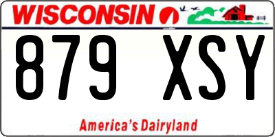 WI license plate 879XSY