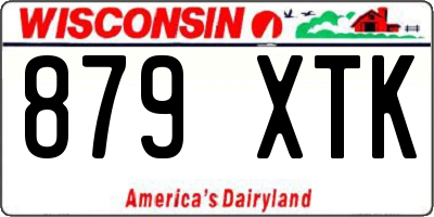 WI license plate 879XTK