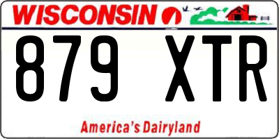 WI license plate 879XTR