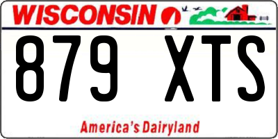 WI license plate 879XTS
