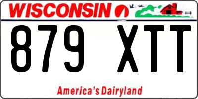 WI license plate 879XTT