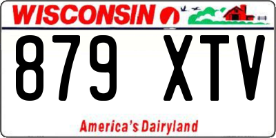 WI license plate 879XTV