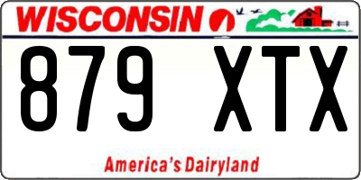 WI license plate 879XTX