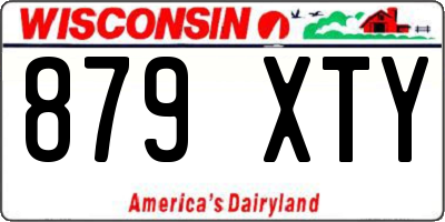 WI license plate 879XTY
