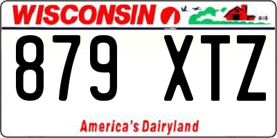WI license plate 879XTZ