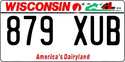 WI license plate 879XUB