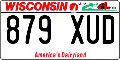WI license plate 879XUD