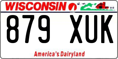 WI license plate 879XUK
