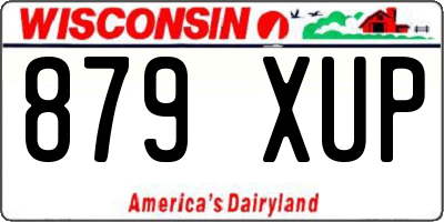 WI license plate 879XUP