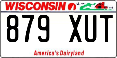 WI license plate 879XUT