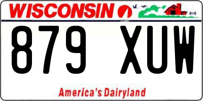WI license plate 879XUW