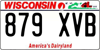 WI license plate 879XVB